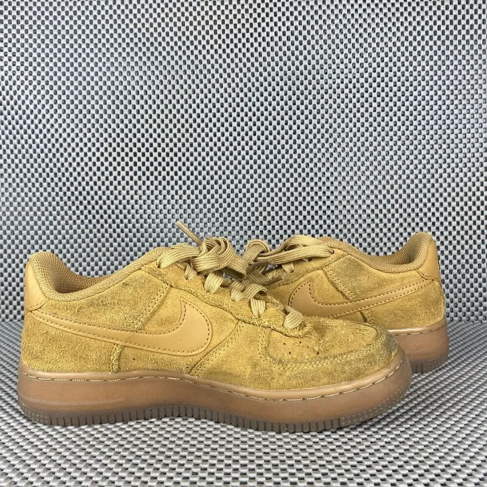 Nike Air Force 1 LV8  Sneakers Kids 2Y Brown Logo Lace Up Casual Outdoors
